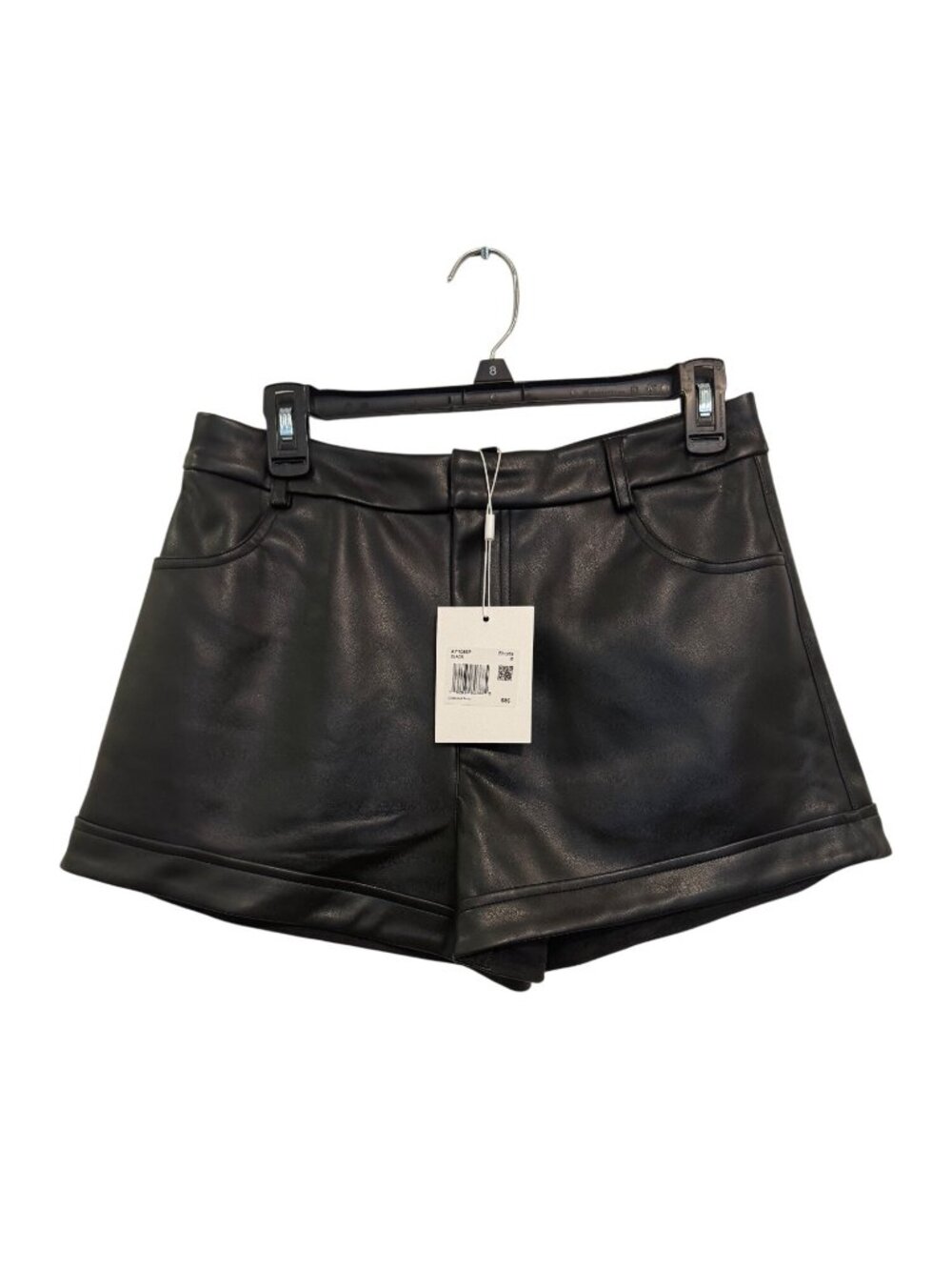 Endless Rose Womens Black Faux Leather Shorts Size M New With Tags